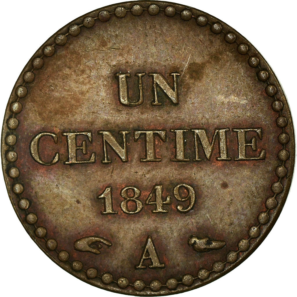 Coin, France, Dupré, Centime, 1849, Paris, EF(40-45), Bronze, KM:754