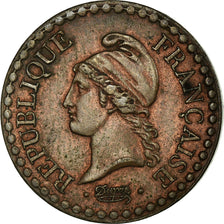 Moneda, Francia, Dupré, Centime, 1851, Paris, MBC+, Bronce, KM:754, Gadoury:84