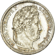 Moeda, França, Louis-Philippe, 2 Francs, 1833, Bordeaux, MS(60-62), Prata
