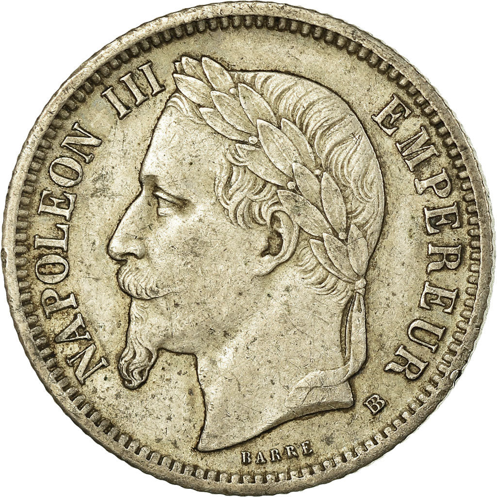 Moneta, Francia, Napoleon III, Napoléon III, Franc, 1870, Strasbourg, BB+