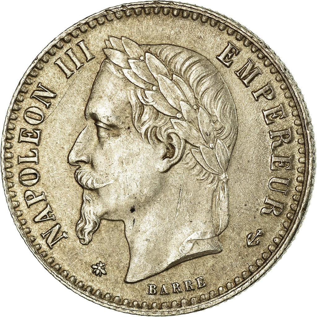 Coin, France, Napoleon III, Napoléon III, 50 Centimes, 1867, Paris, MS(60-62)