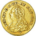 Moeda, França, Louis XV, 1/2 Louis d'or aux lunettes, 1/2 Louis d'or, 1727