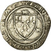 Moeda, França, Charles VII, Blanc à la couronne, Angers, EF(40-45), Lingote
