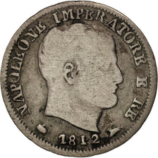 États italiens, Napoleon I, 5 Soldi, 1812, Milan, KM:5.1