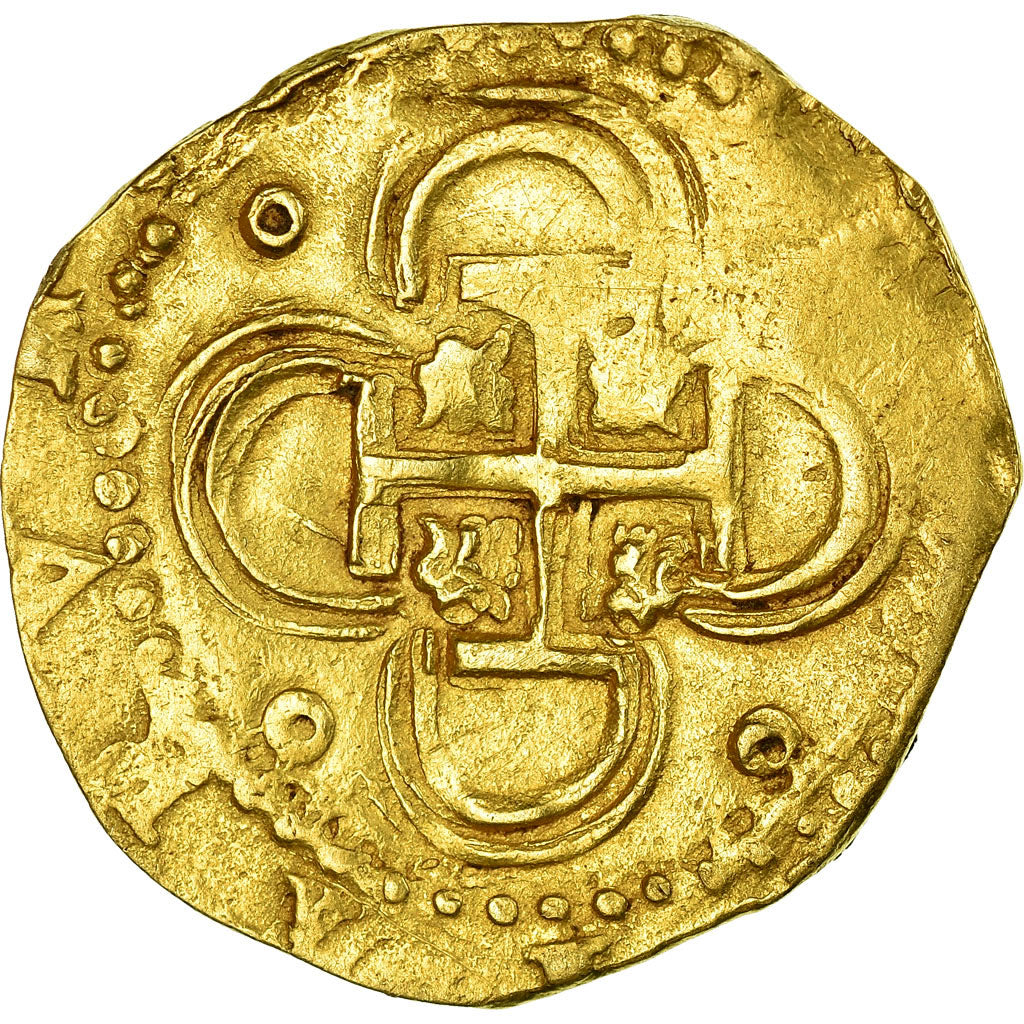 Moneda, España, Philip II, 2 Escudos, 1588, Seville, MBC, Oro