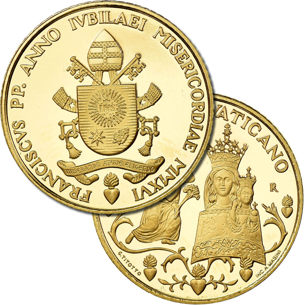 Vatican, Pape François, 20 Euro, Sainte demeure de Loreto, 2016, MS(65-70)