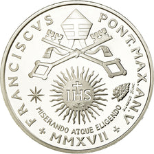 Vatican, Pape François, 10 Euro, Journée des malades, 2017, FDC, Argent