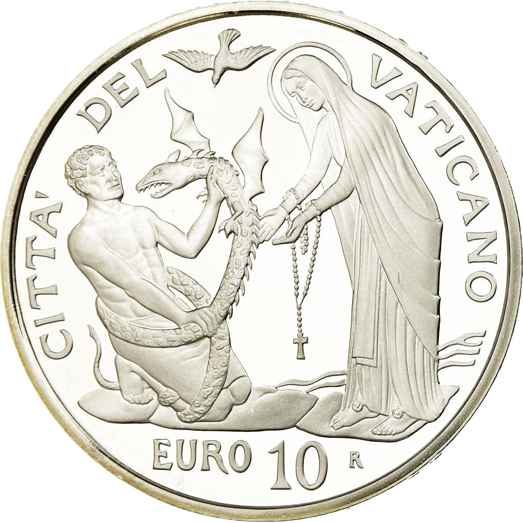 Vatican, Pape François, 10 Euro, Journée des malades, 2017, FDC, Argent