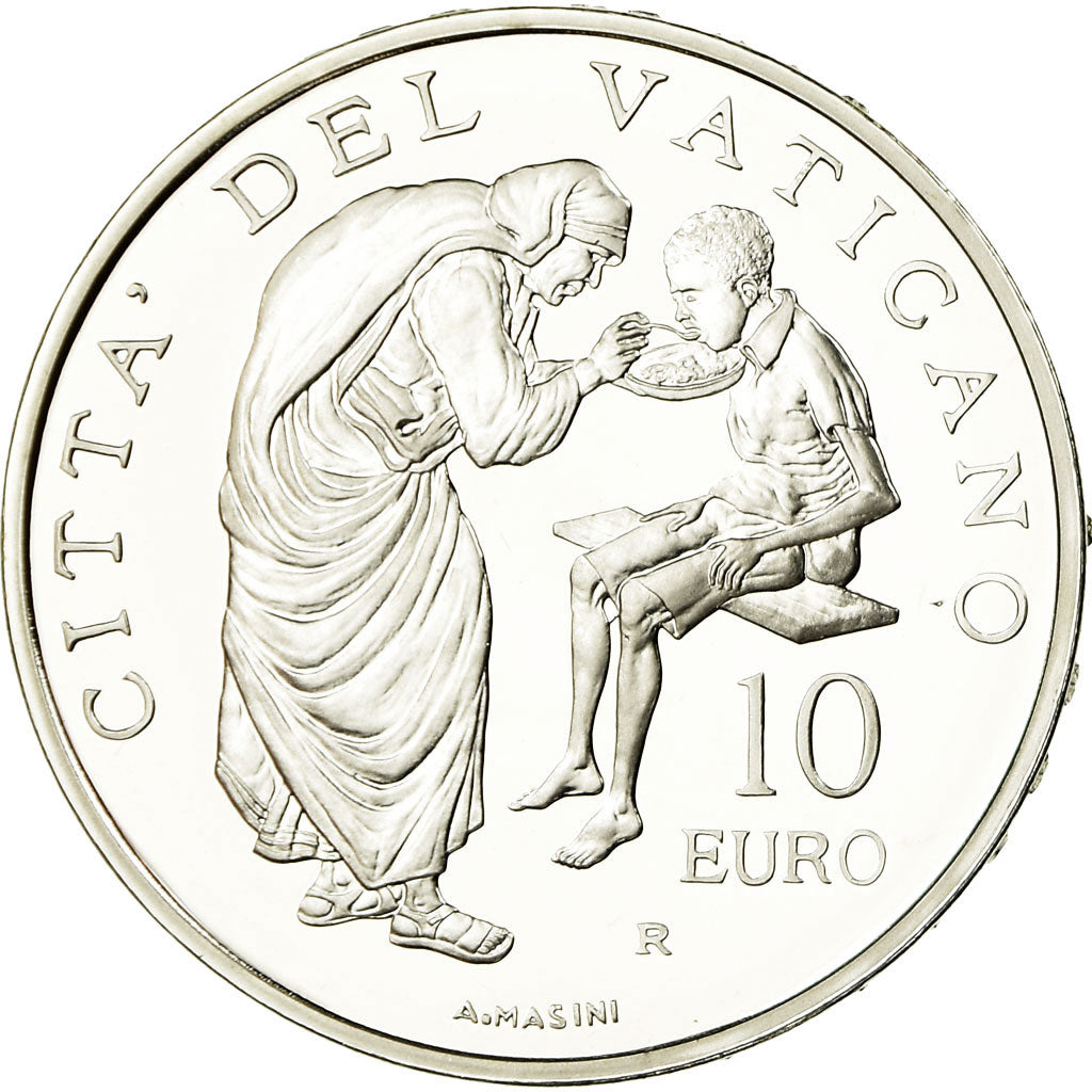 Vatikan, Pape Benoit XVI, 10 Euro, Journée mondiale de la Paix, 2007, STGL