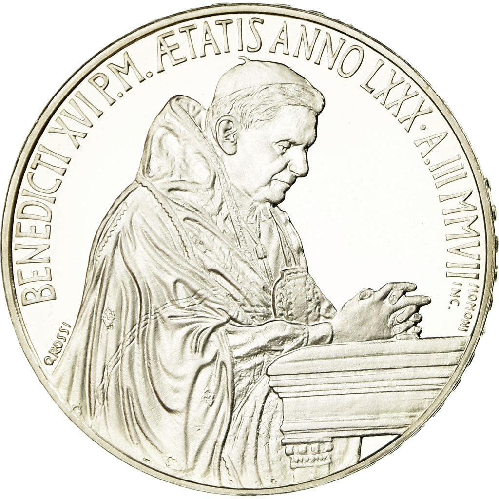 Vatikan, Pape Benoit XVI, 5 Euro, Journée mondiale de la Paix, 2007, STGL