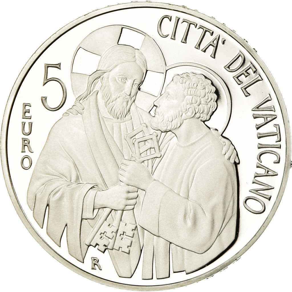 Vatican, Pape François, 5 Euro, Pontificat, 2013, MS(65-70), Silver