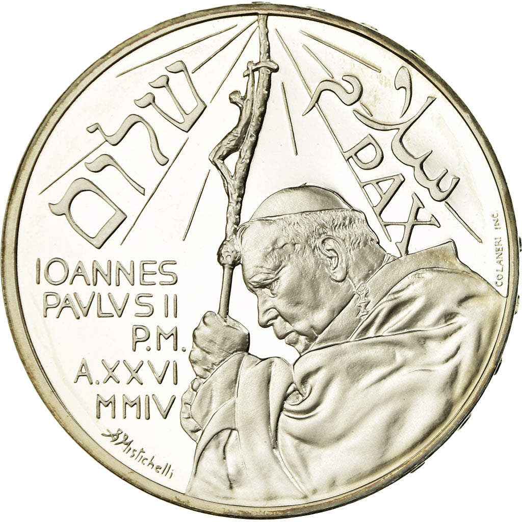 Vatican, jean paul II, 10 Euro, Journée mondiale de la Paix, 2004, MS(65-70)