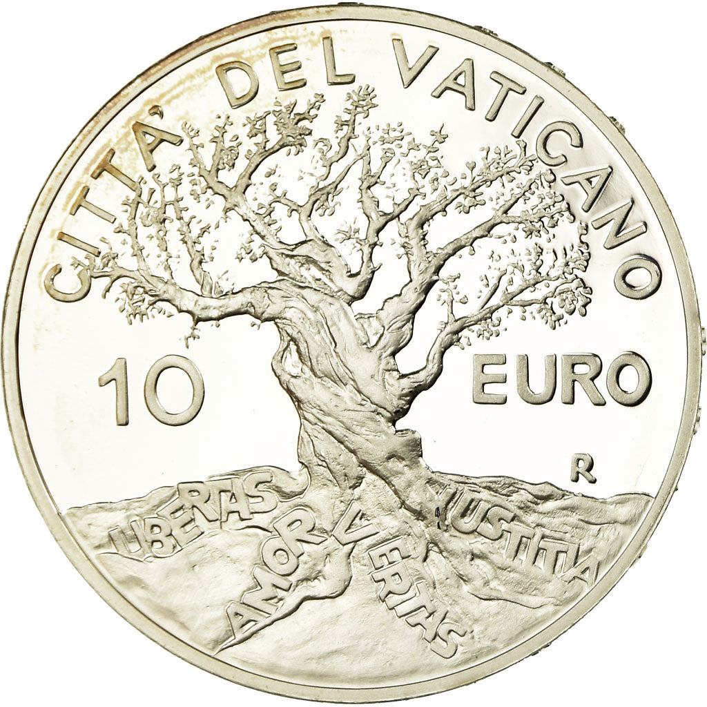 Vatican, jean paul II, 10 Euro, Journée mondiale de la Paix, 2004, MS(65-70)