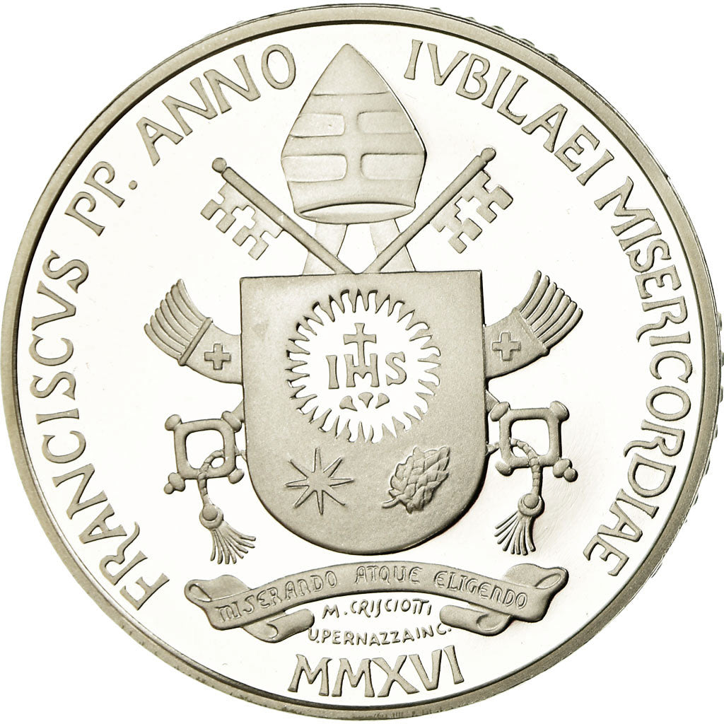 Vatican, Pape François, 10 Euro, Journée de la jeunesse, 2016, MS(65-70)