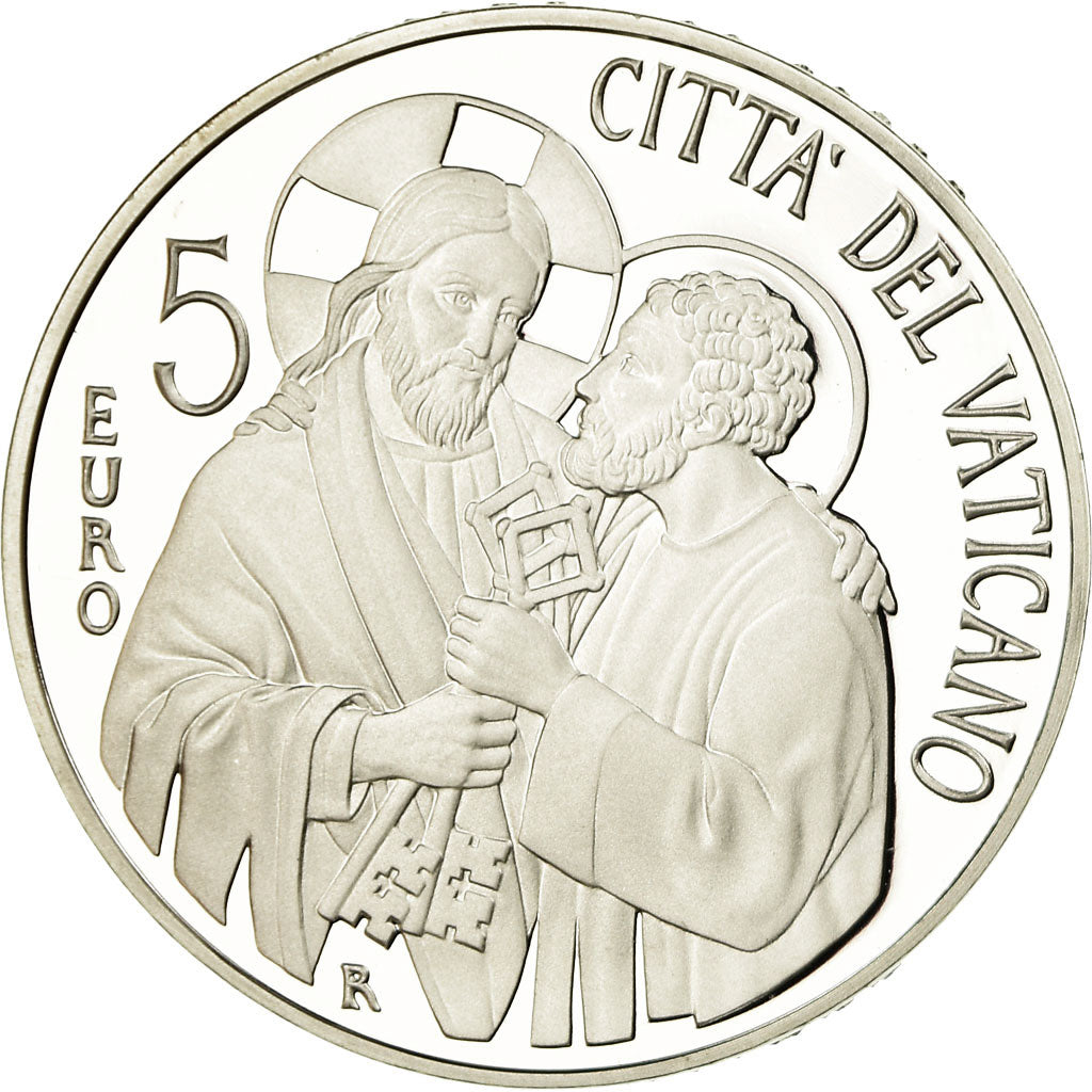 Vatican, Pape François, 5 Euro, Pontificat, 2013, MS(65-70), Silver