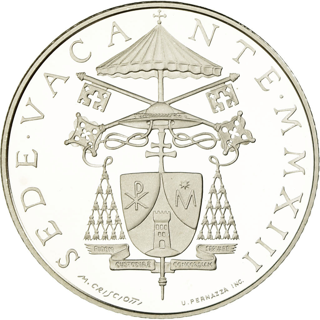 Vatican, 5 Euro, Siège Vacant, 2013, MS(65-70), Silver