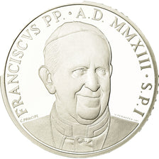 Vatican, Pape François, 10 Euro, Prière mondiale, 2013, MS(65-70), Silver
