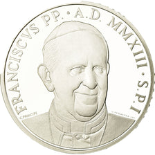 Vaticano, Pape François, 10 Euro, Prière mondiale, 2013, MS(65-70), Prata