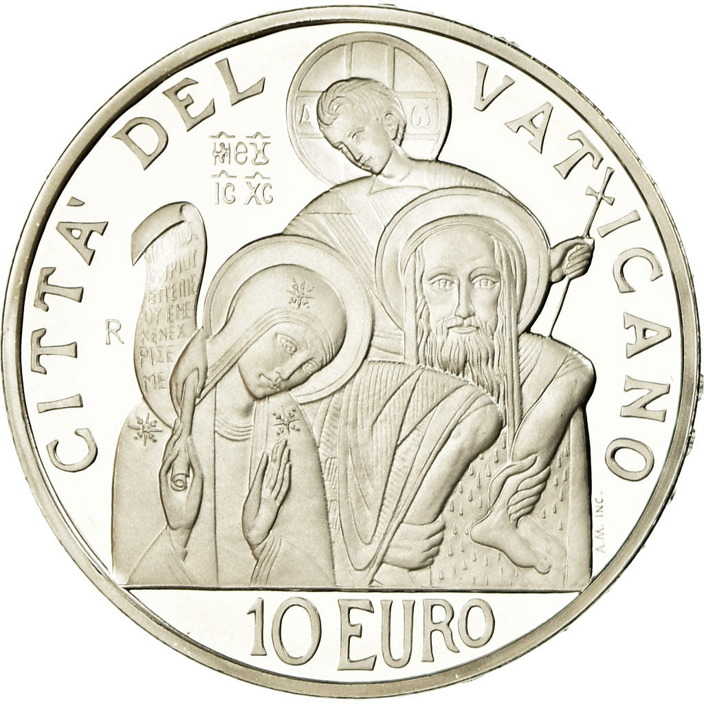 Vaticano, Pape Benoit XVI, 10 Euro, Journée mondiale de la Paix, 2008, FDC
