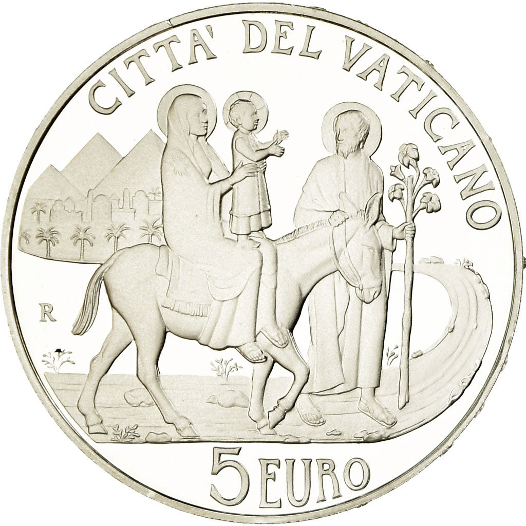 Vatican, Pape Benoit XVI, 5 Euro, Journée Migrants et Réfugiés, 2010
