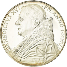 Vatican, Pape Benoit XVI, 5 Euro, Fin seconde guerre, 2005, MS(65-70), Silver