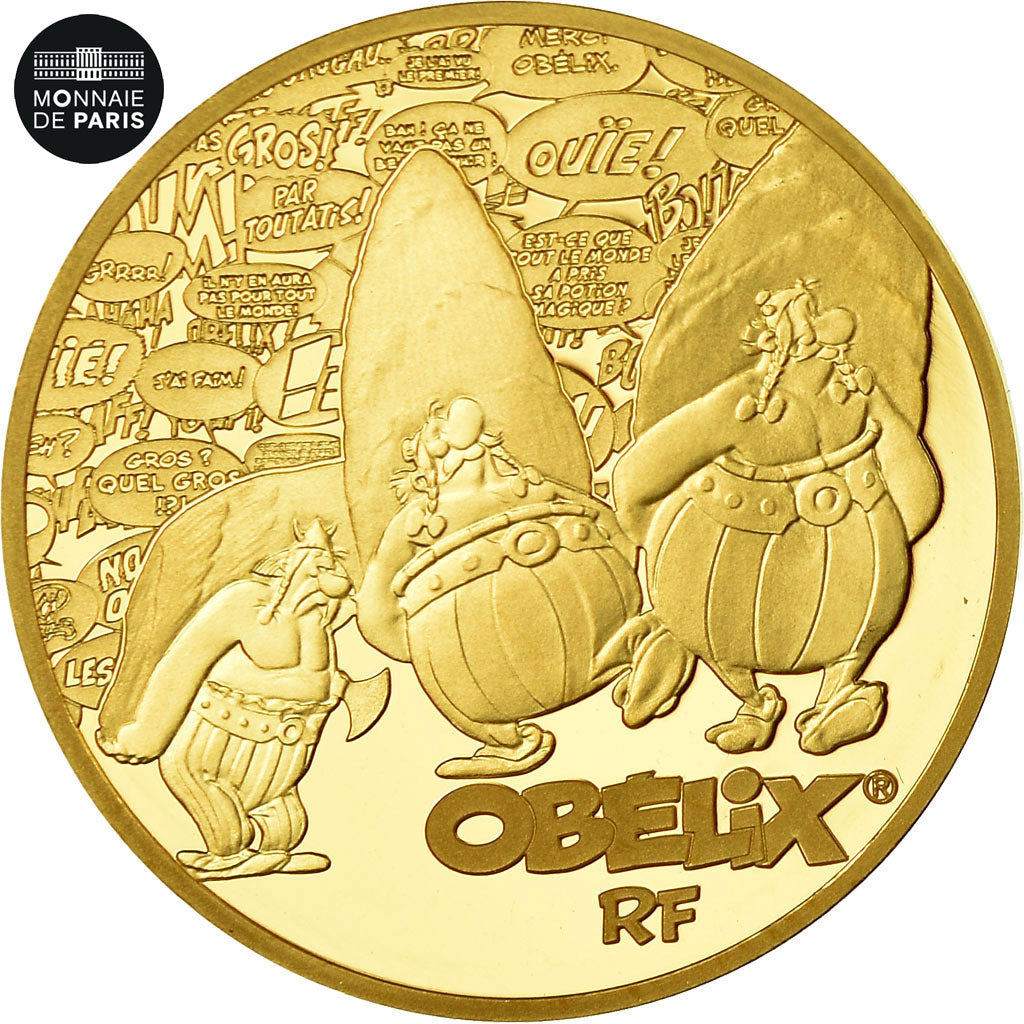 France, Monnaie de Paris, 50 Euro, Astérix, 2019, FDC, Or