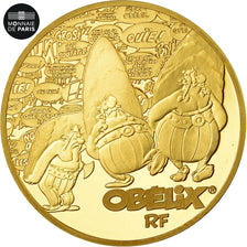 Frankrijk, Parijse munten, 50 Euro, Astérix, 2019, FDC, Goud