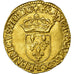 Moneta, Francja, Henri IV, Ecu d'or, 1599, Nantes, AU(55-58), Złoto, KM:11.10