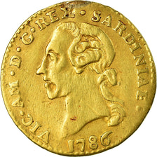Moneta, STATI ITALIANI, SARDINIA, Vittorio Amedeo III, 1/4 Doppia, 1786, Torino
