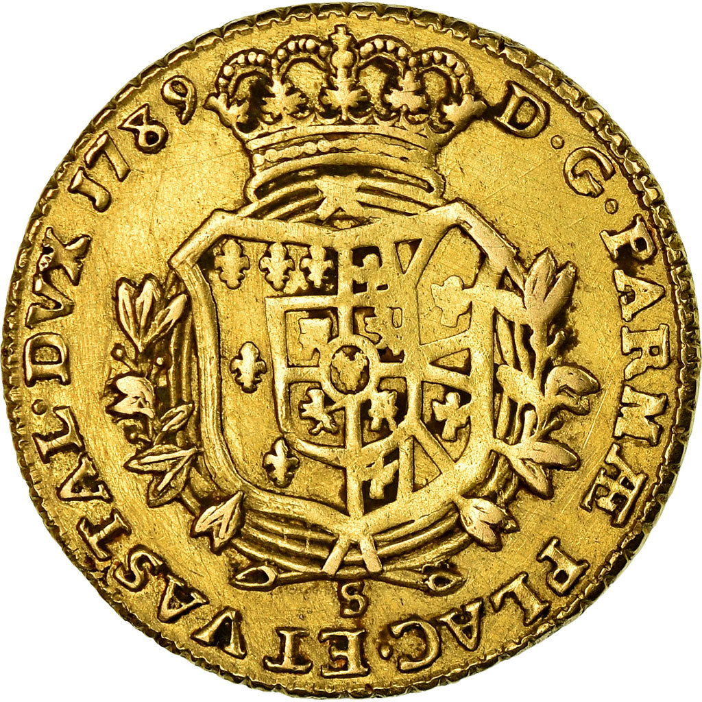 Monnaie, États italiens, PARMA, Ferdinando di Borbone, Doppia, 1789, TTB, Or