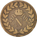 France, Napoléon I, Decime, 1815, BB, KM:700