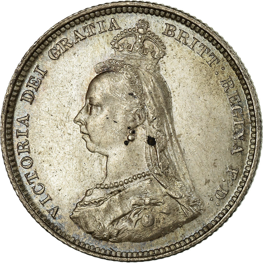 Coin, Great Britain, Victoria, Shilling, 1887, MS(63), Silver, KM:761