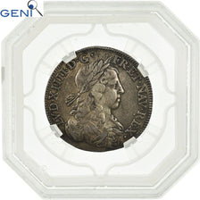 Coin, France, Louis XIV, 20 Sols, Lis d'Argent, 1656, Paris, GENI, XF40, Silver