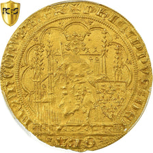 Francia, Philippe VI, Ecu d'or à la chaise, 1328-1350, PCGS, MS63, Duplessy:249A
