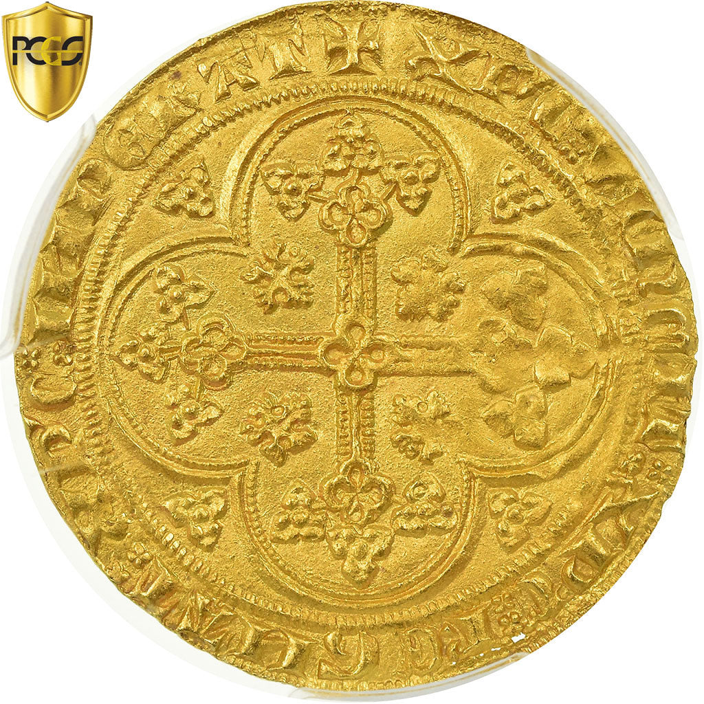 France, Philippe VI, Ecu d'or à la chaise, 1328-1350, PCGS, MS63, Duplessy:249A