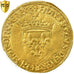 Moneta, Francia, François Ier, Ecu d'or, Lyon, PCGS, AU55, Oro, graded