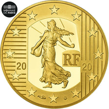 France, Monnaie de Paris, 50 Euro, Semeuse, De Gaulle, Le Nouveau Franc, 2020