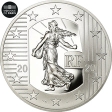 França, Monnaie de Paris, 10 Euro, Semeuse, De Gaulle, Le Nouveau Franc, 2020