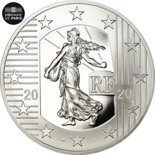 Frankreich, Monnaie de Paris, 10 Euro, Semeuse, De Gaulle, Le Nouveau Franc