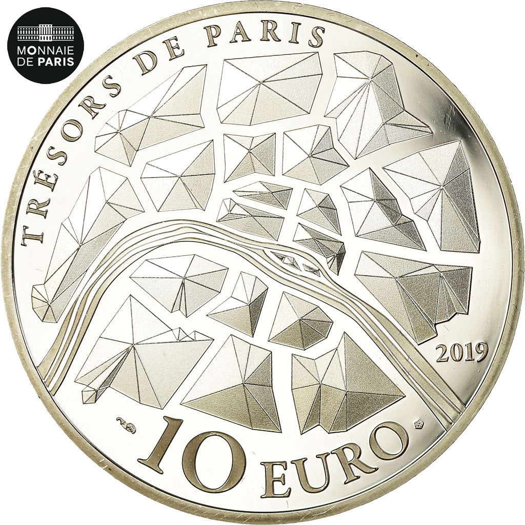 Francia, Monnaie de Paris, 10 Euro, 130 ans de la Tour Eiffel, 2019, FDC, Plata
