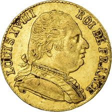 Coin, France, Louis XVIII, 20 Francs, 1815, London, EF(40-45), Gold, KM 706.7