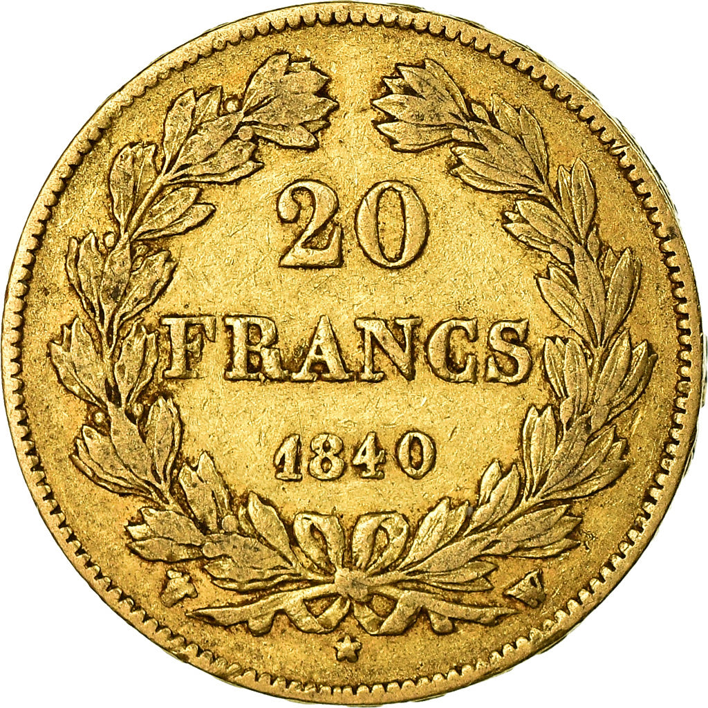 Münze, Frankreich, Louis-Philippe, 20 Francs, 1840, Lille, SS, Gold, KM:750.5