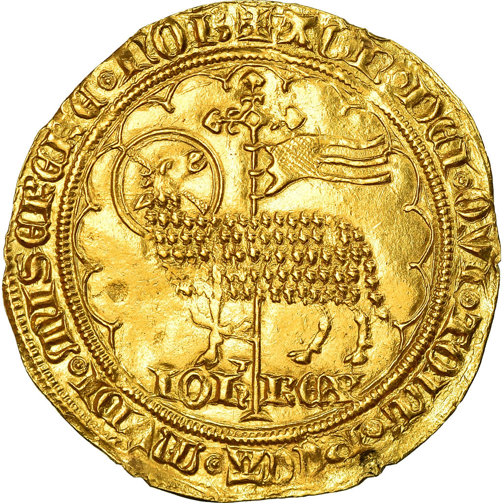 Coin, France, Jean II le Bon, Mouton d'or, AU(55-58), Gold, Duplessy:291