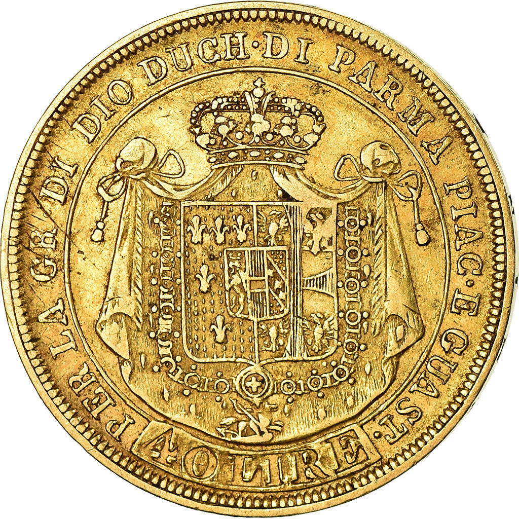 Munten, Italiaanse staten, PARMA, Maria Luigia, 40 Lire, 1815, Parma, ZF, Goud