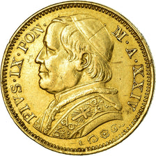 Münze, Italien Staaten, PAPAL STATES, Pius IX, 20 Lire, 1869, Roma, SS, Gold