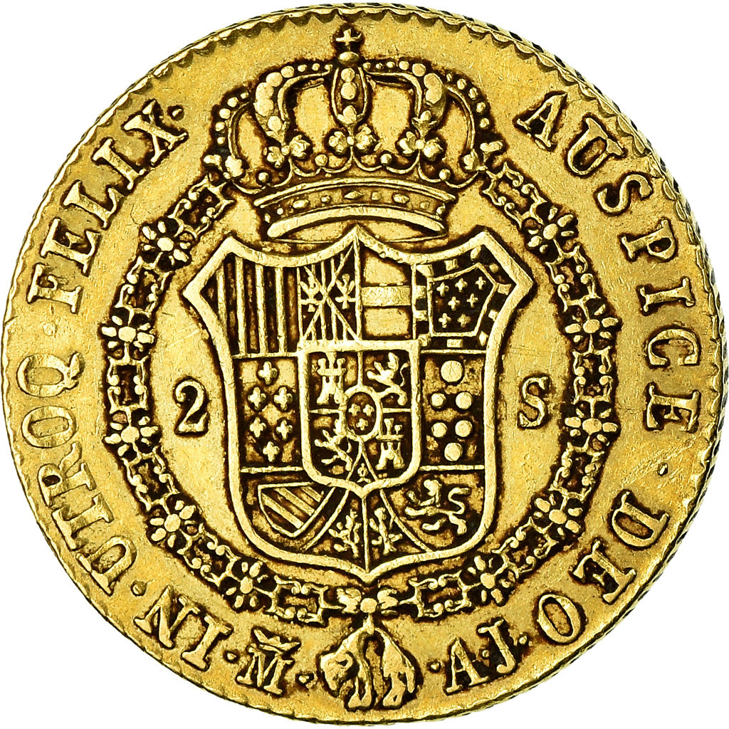 Moneda, España, Ferdinand VII, 2 Escudos, 1831, Madrid, MBC, Oro, KM:483.1
