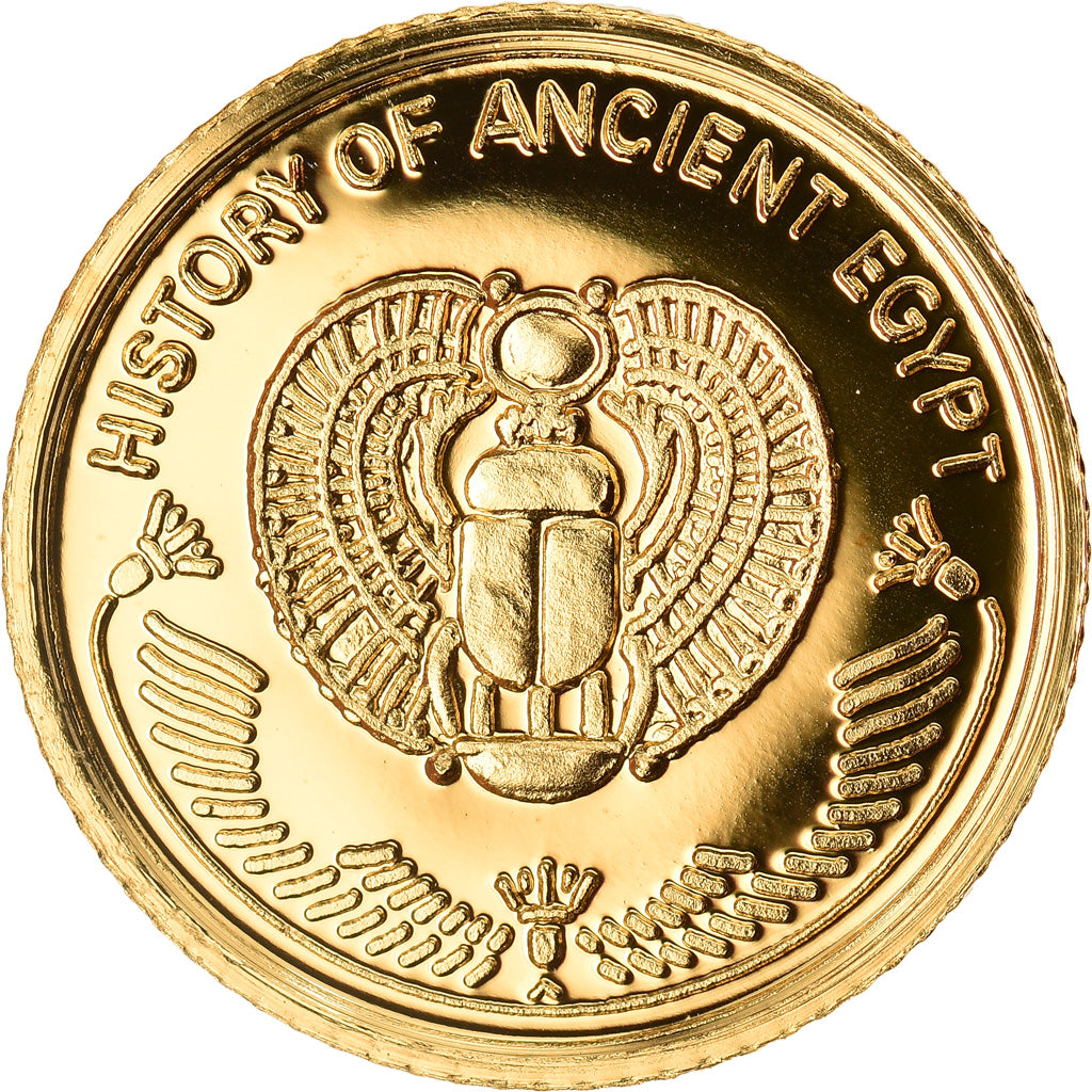 Fiji, 10 Dollars, Egyptian symbol, 2010, MS(65-70), Gold