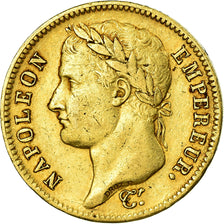 Moeda, França, Napoléon I, 40 Francs, 1813, Genoa, EF(40-45), Dourado