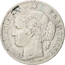 France, Cérès, 50 Centimes, 1881, Paris, Silver, KM:834.1