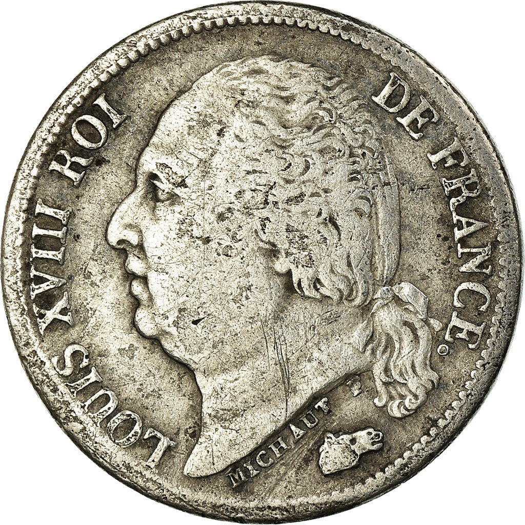 Münze, Frankreich, Louis XVIII, Louis XVIII, 1/2 Franc, 1820, Paris, S, Silber